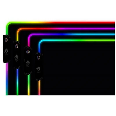 משטח גיימינג Dragon XL RGB – 800×300 מ״מ, 12 מצבי תאורה משטח גיימינג Dragon XL RGB – 800×300 מ״מ, 12 מצבי תאורה
