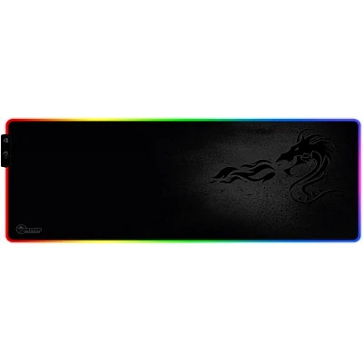 משטח גיימינג Dragon XL RGB – 800×300 מ״מ, 12 מצבי תאורה