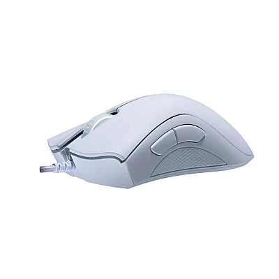Razer DeathAdder Essential – עכבר גיימינג חוטי בצבע לבן (Mercury White)