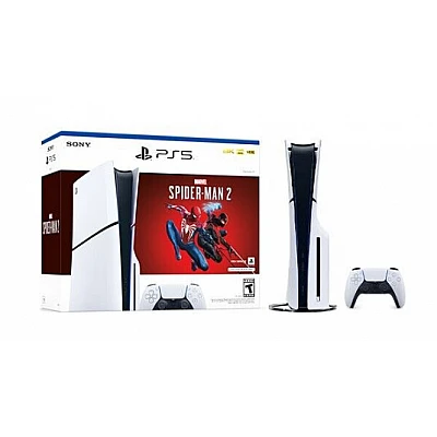 Sony PlayStation 5 1TB Slim Blu-ray Edition עם משחק Marvel's Spider-Man 2 