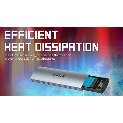 Unitek S1230A מארז לכונן M.2 NVMe/SATA 10Gbps Unitek S1230A מארז לכונן M.2 NVMe/SATA 10Gbps