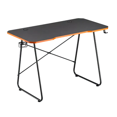 LUMI GMD10-1 שולחן גיימינג 120×60 שחור – עם מחזיק כוס