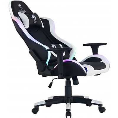 כיסא גיימרים Dragon דגם Space RGB צבע שחור לבן