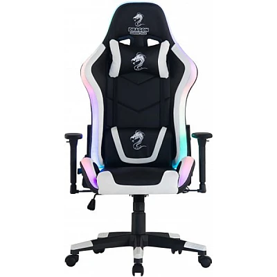 כיסא גיימרים Dragon דגם Space RGB צבע שחור לבן כיסא גיימרים Dragon דגם Space RGB צבע שחור לבן