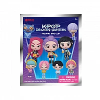 K-Pop Demon Hunters – שקית הפתעה עם תפסן 3D אקראי לתיק
