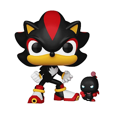 בובת פופ Funko Pop! Sonic the Hedgehog – Shadow with Dark Chao #1035 בובת פופ Funko Pop! Sonic the Hedgehog – Shadow with Dark Chao #1035
