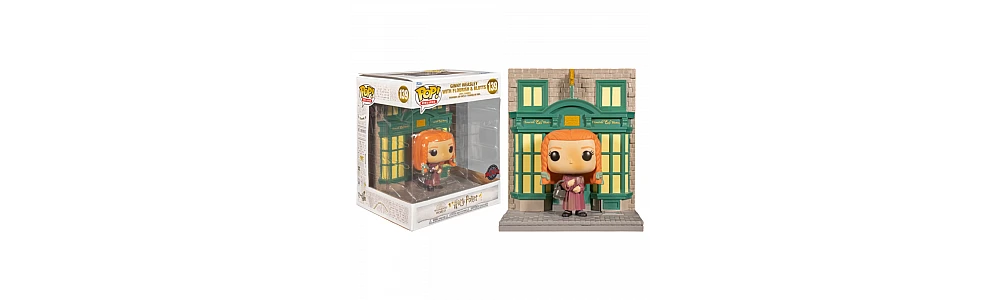 Funko Pop | בובת פופ Movies: Harry Potter - Ginny Weasley with Flourish & Blotts Diagon Alley Diorama (Special Edition) #139