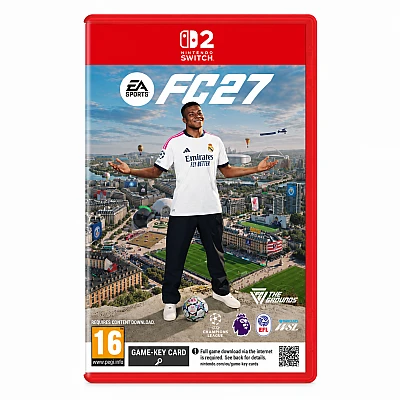 קונסולת משחק Nintendo Switch 2 256GB – אדום/כחול ומשחק FC 27 | יבוא מקביל קונסולת משחק Nintendo Switch 2 256GB – אדום/כחול ומשחק FC 27 | יבוא מקביל