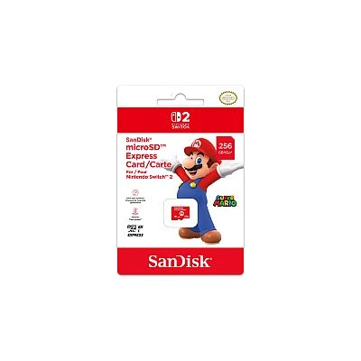 כרטיס זיכרון SanDisk microSD™ Express ל-Nintendo Switch 2 עם קיבולות של עד 256GB כרטיס זיכרון SanDisk microSD™ Express ל-Nintendo Switch 2 עם קיבולות של עד 256GB