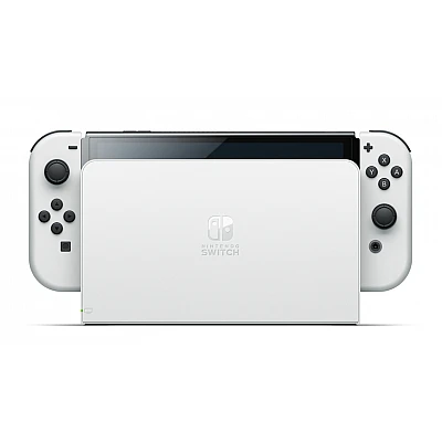 קונסולת Nintendo Switch OLED 64GB – נינטנדו סוויץ’ לבן כולל מגן מסך זכוכית קונסולת Nintendo Switch OLED 64GB – נינטנדו סוויץ’ לבן כולל מגן מסך זכוכית