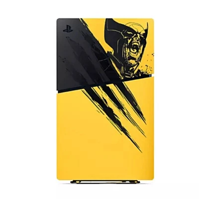 כיסוי מקורי לקונסולת PlayStation 5 Pro - Marvel's Wolverine Battle Yellow Limited Edition כיסוי מקורי לקונסולת PlayStation 5 Pro - Marvel's Wolverine Battle Yellow Limited Edition