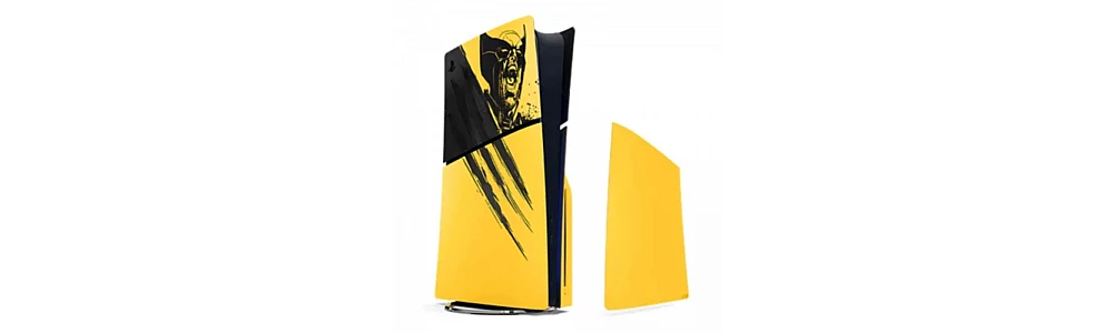 כיסוי מקורי לקונסולת PlayStation 5 Slim - Marvel's Wolverine Battle Yellow Limited Edition כיסוי מקורי לקונסולת PlayStation 5 Slim - Marvel's Wolverine Battle Yellow Limited Edition
