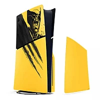 כיסוי מקורי לקונסולת PlayStation 5 Slim - Marvel's Wolverine Battle Yellow Limited Edition כיסוי מקורי לקונסולת PlayStation 5 Slim - Marvel's Wolverine Battle Yellow Limited Edition