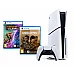קונסולת PlayStation 5 Slim Standard Disc 1TB + Ratchet & Clank: Rift Apart + UNCHARTED: Legacy of Thieves Collection – יבואן רשמי