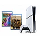 קונסולת PlayStation 5 Slim Standard Disc 1TB + Ratchet & Clank: Rift Apart + UNCHARTED: Legacy of Thieves Collection – יבואן רשמי