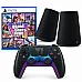 Grand Theft Auto VI ל-PS5 + בקר DualSense GTA VI שחור + רמקולים PULSE Elevate שחורים