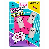 נייר הדפסה למצלמת הדפסה מיידית Livo Click – מארז 6 יחידות