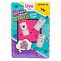 נייר מדבקה למצלמת הדפסה מיידית Livo Click – מארז 6 יחידות