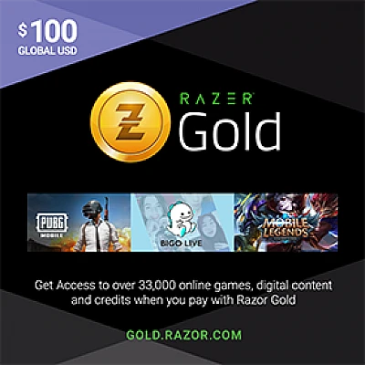 קוד בשווי Razer Gold 100 USD