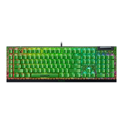 Razer BlackWidow V4 X – Minecraft Edition | מקלדת גיימינג מכאנית חוטית Razer BlackWidow V4 X – Minecraft Edition | מקלדת גיימינג מכאנית חוטית