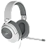  HS55 דגם Corsair אוזניות גיימינג חוטיות 3.5 מ"מ צבע לבן