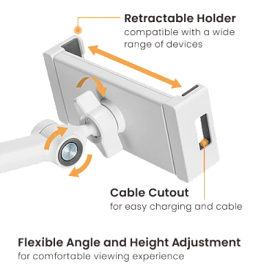 LUMI PAD30-01 – מעמד שולחני לטאבלטים עד 12.9 אינץ׳