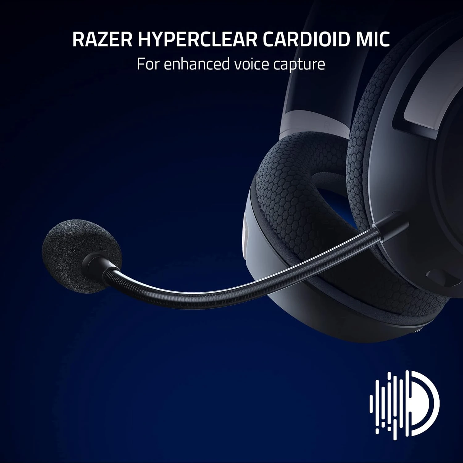 Razer Kaira HyperSpeed for PS5 – HyperClear Supercardioid Mic עם ENC