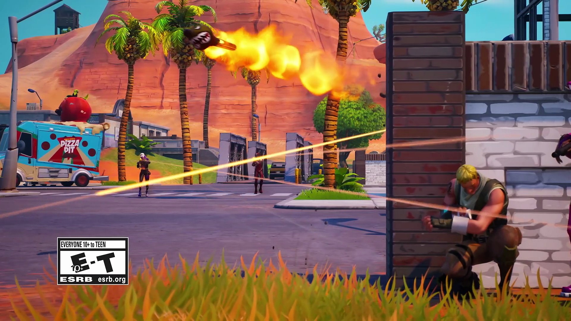 Fortnite Chaos Flowering – תלבושת פלורין בעיצוב כחול עם הדפס פרחים