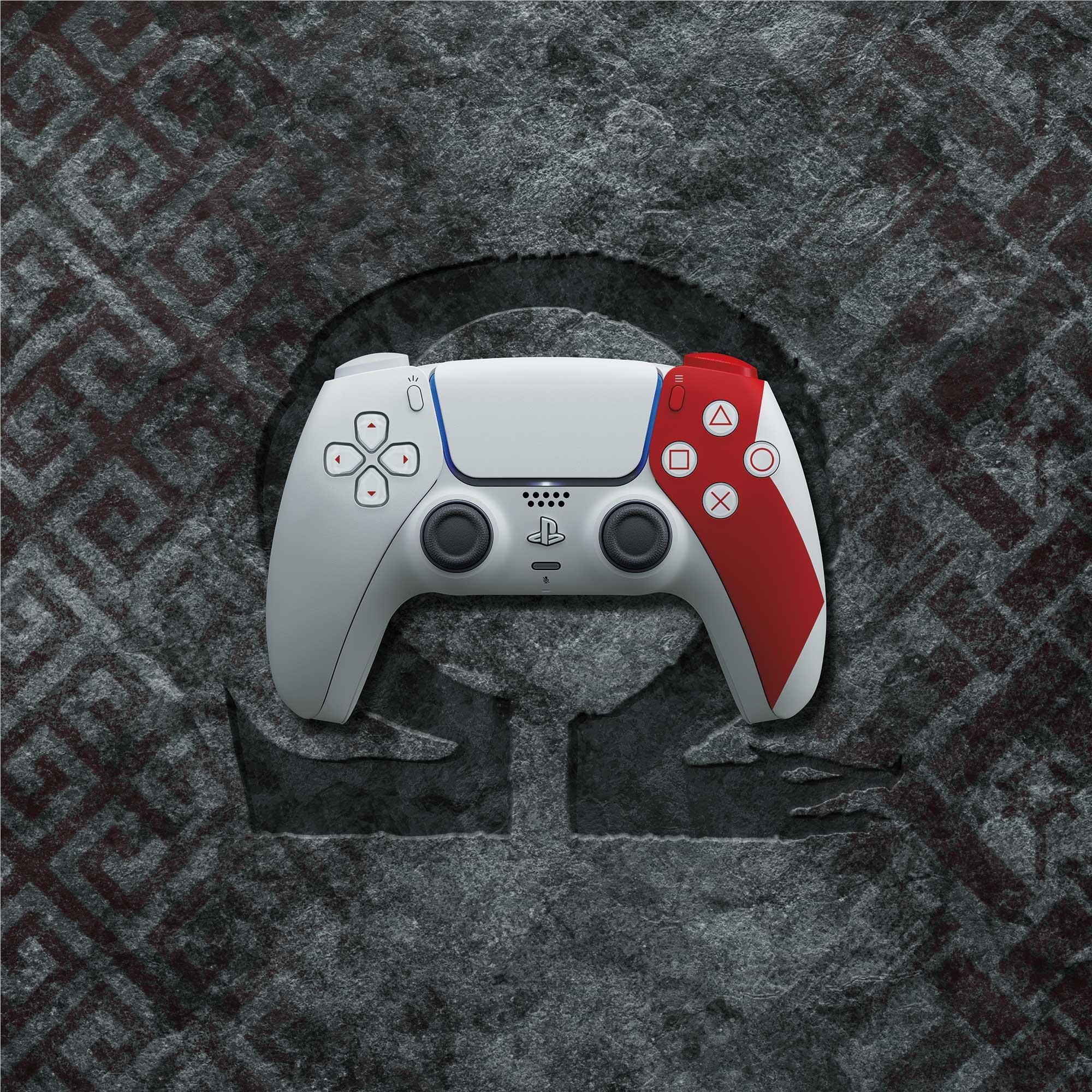 DualSense God of War — מבט זוויתי וארגונומיה קלאסית