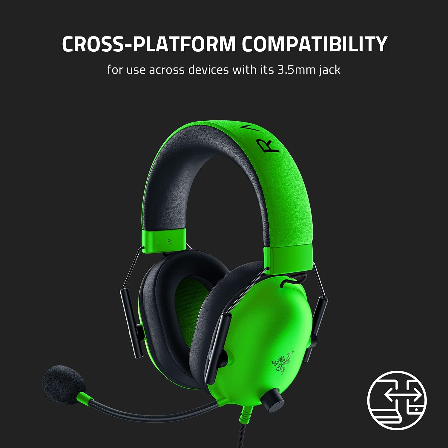 Razer BlackShark V2 X – תאימות רחבה בין פלטפורמות