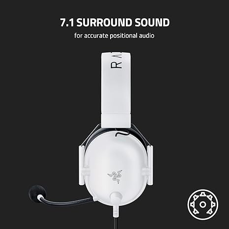 Razer BlackShark V2 X לבן – סאונד היקפי 7.1