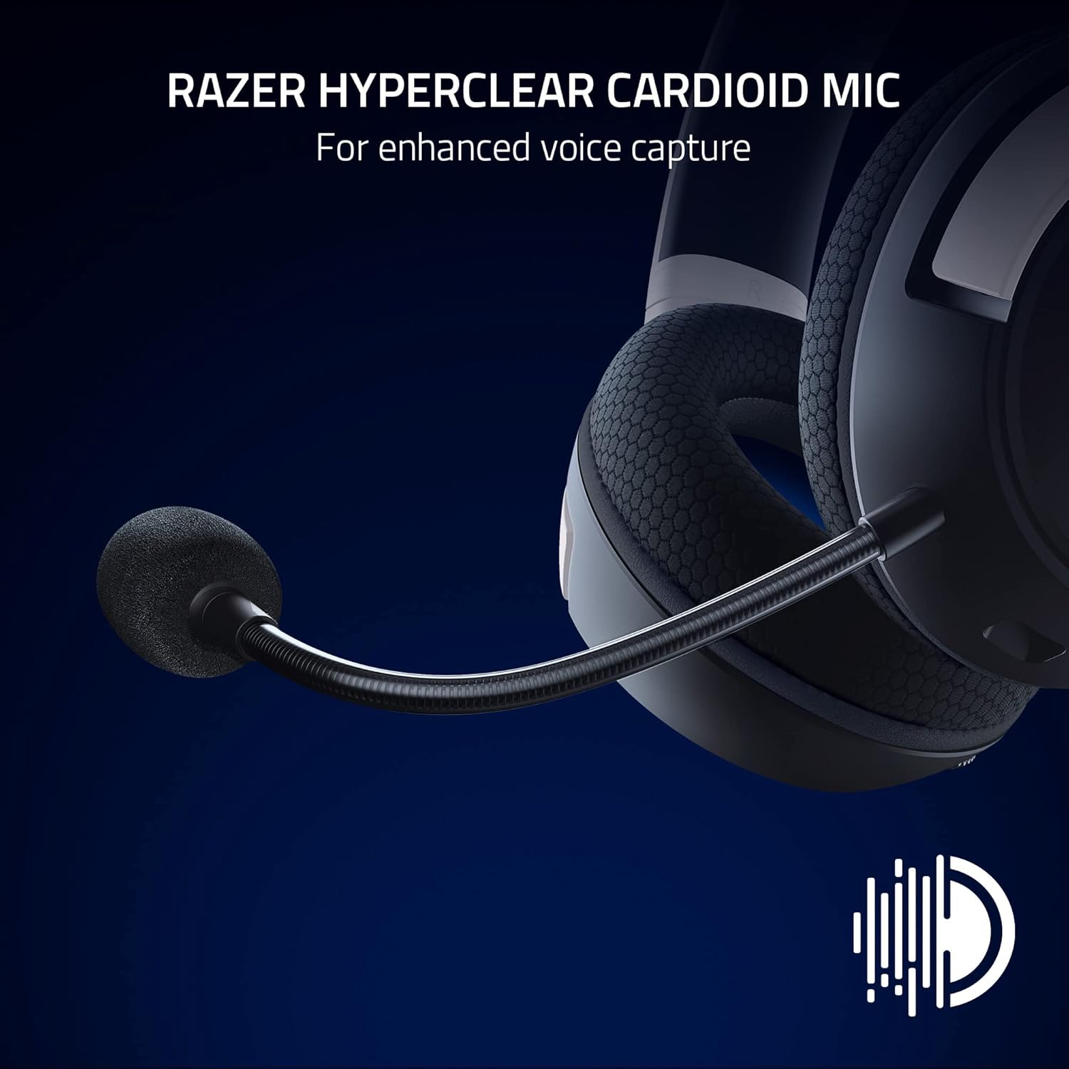 Razer Kaira HyperSpeed for PS5 – HyperClear Supercardioid Mic עם ENC
